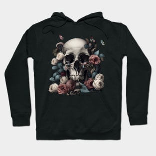 Skull Mushrooms Moths Hoodie